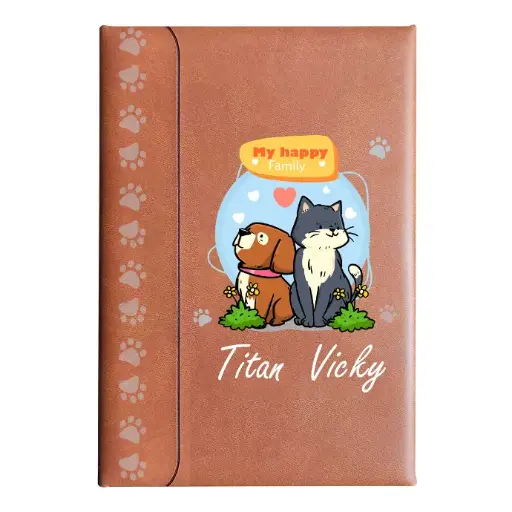 ﻿Agenda tipo cuero con 100 hojas ﻿